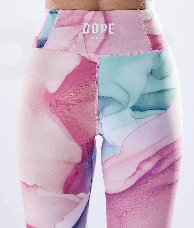 Pink Women's Dope Lofty Leggings | India_D2526