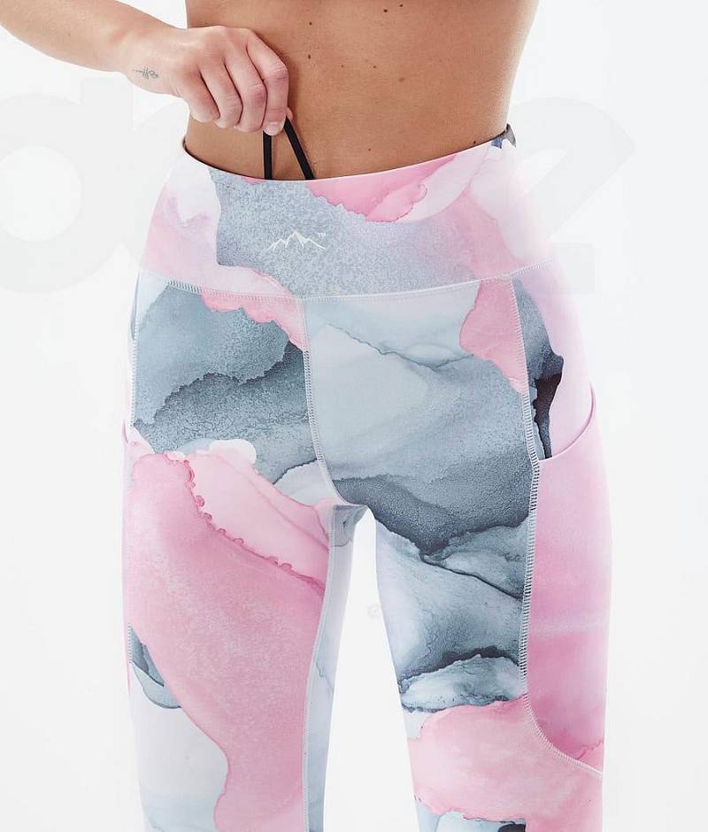 Pink Women's Dope Lofty Tech Leggings | India_D1795