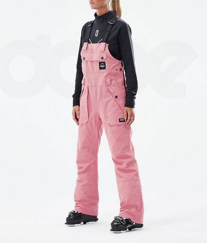 Pink Women\'s Dope Notorious B.I.B W Ski Pants | India_D1344