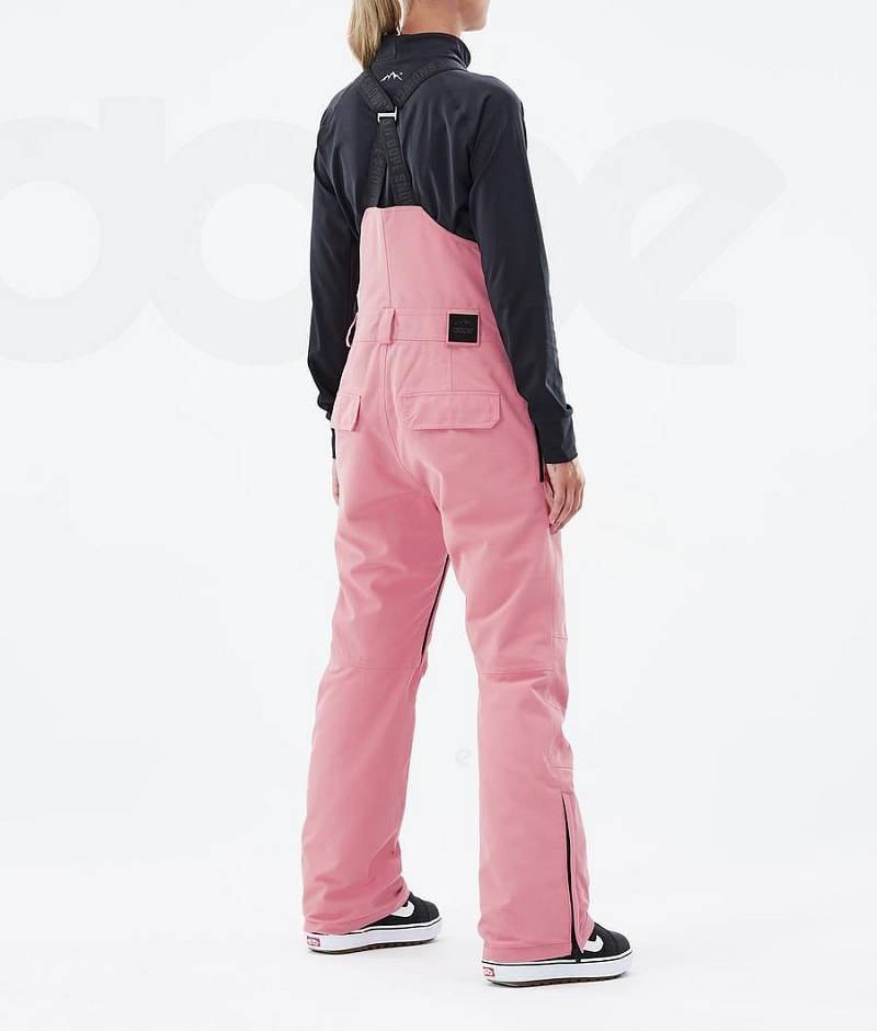 Pink Women's Dope Notorious B.I.B W Snowboard Pants | India_D2466