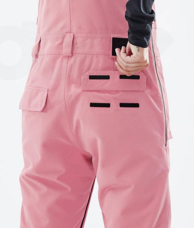 Pink Women's Dope Notorious B.I.B W Snowboard Pants | India_D2466