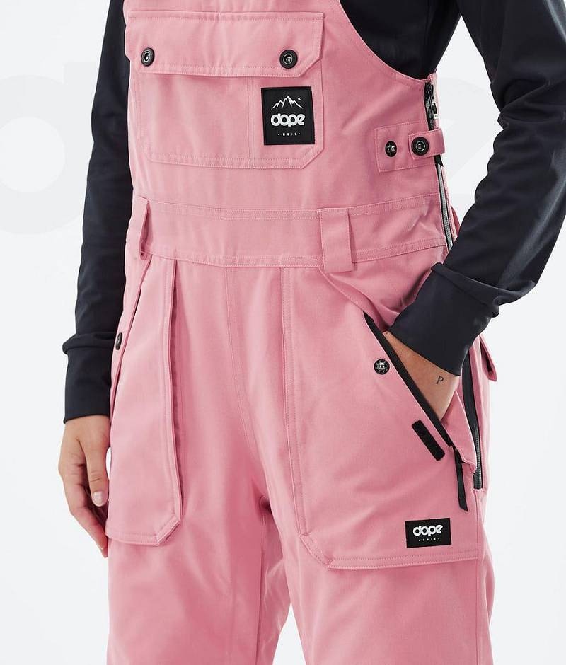 Pink Women's Dope Notorious B.I.B W Snowboard Pants | India_D2466