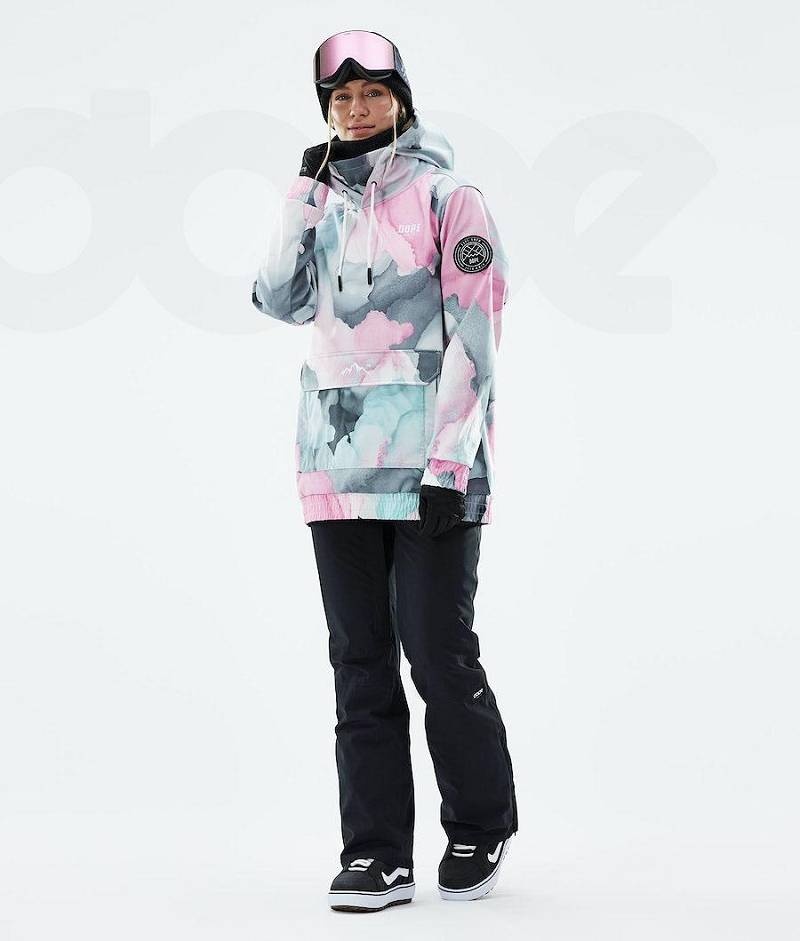 Pink Women's Dope Wylie W Snowboard Jackets | India_D2179