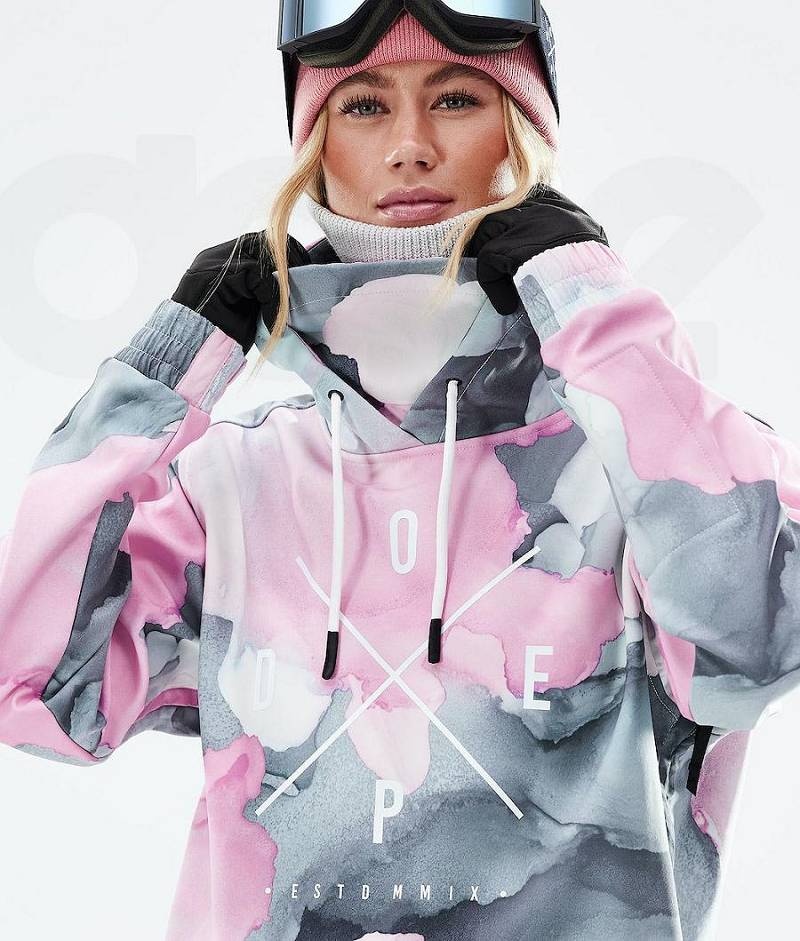 Pink Women's Dope Yeti 2021 Ski Jackets | India_D1718