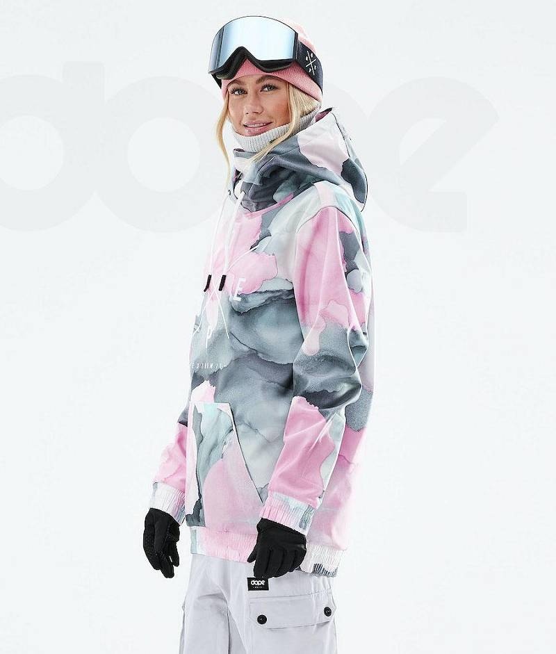 Pink Women's Dope Yeti 2021 Ski Jackets | India_D1718