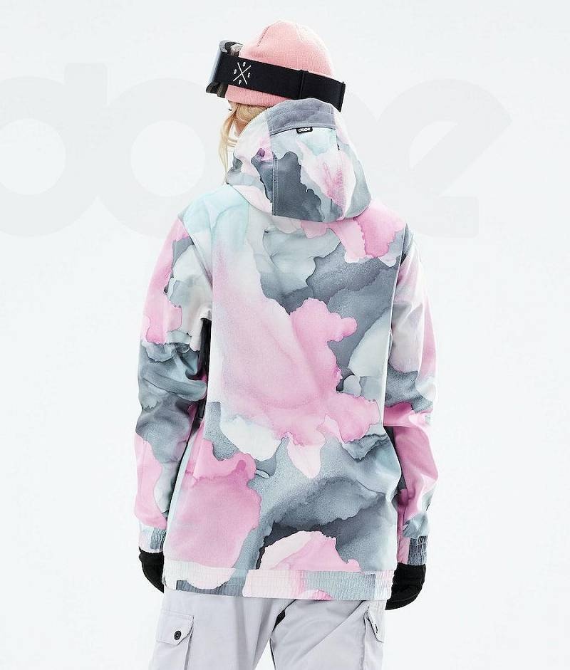 Pink Women's Dope Yeti 2021 Snowboard Jackets | India_D1841