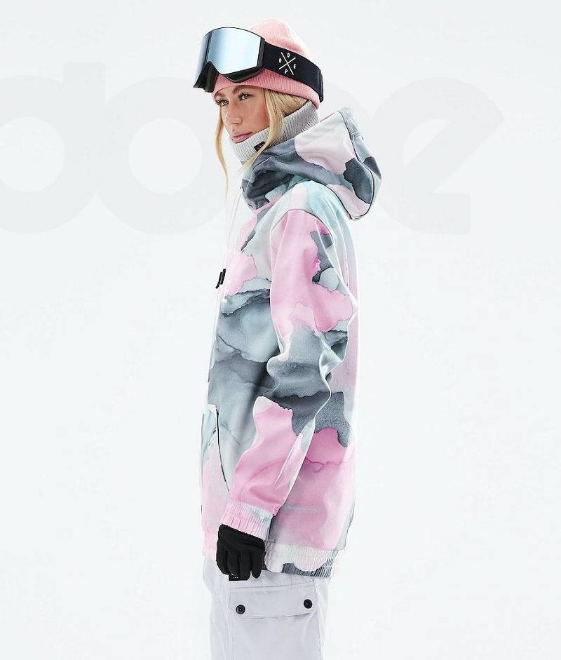 Pink Women's Dope Yeti 2021 Snowboard Jackets | India_D1841