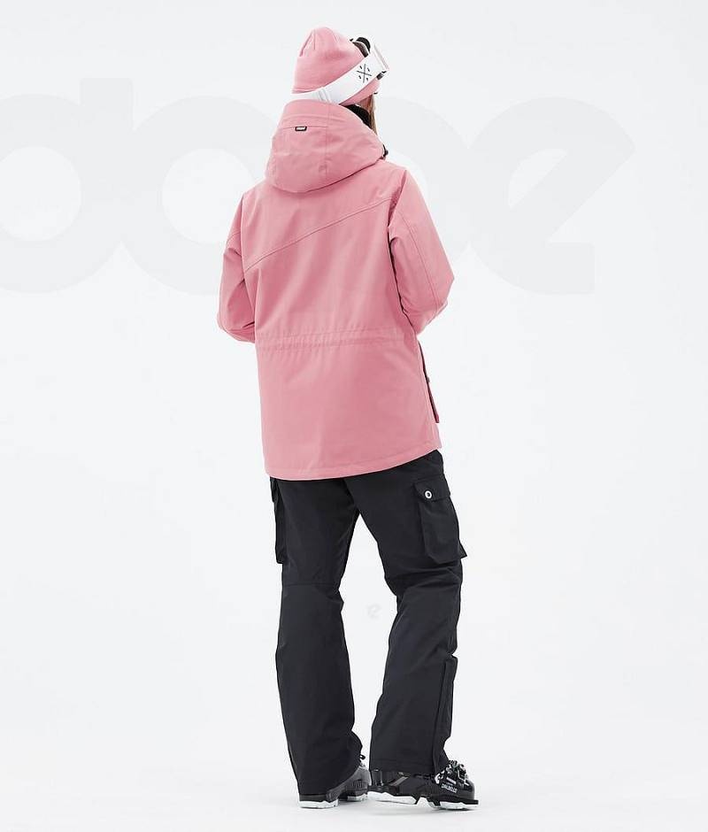 Pink / Black Women's Dope Adept W Ski Jackets | India_D2433