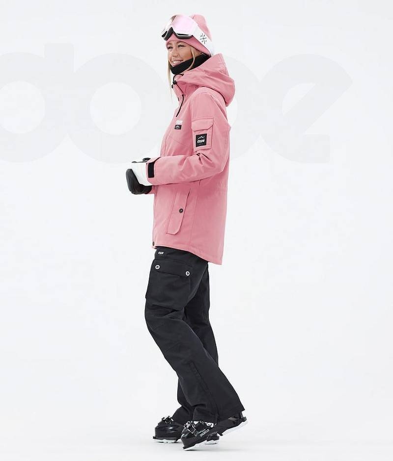 Pink / Black Women's Dope Adept W Ski Jackets | India_D2433