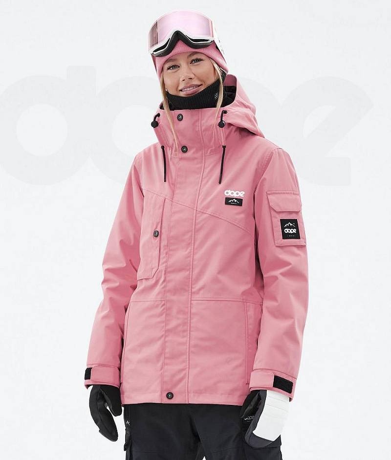 Pink / Black Women\'s Dope Adept W Ski Jackets | India_D2433