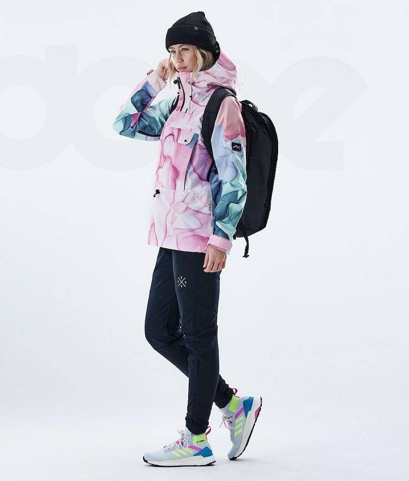 Pink / Green Women's Dope Hiker W Outdoor Jackets | India_D1180