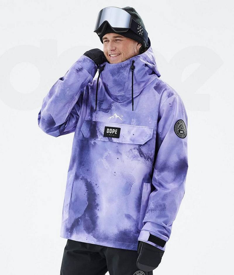 Purple Men\'s Dope Blizzard Ski Jackets | India_D1081