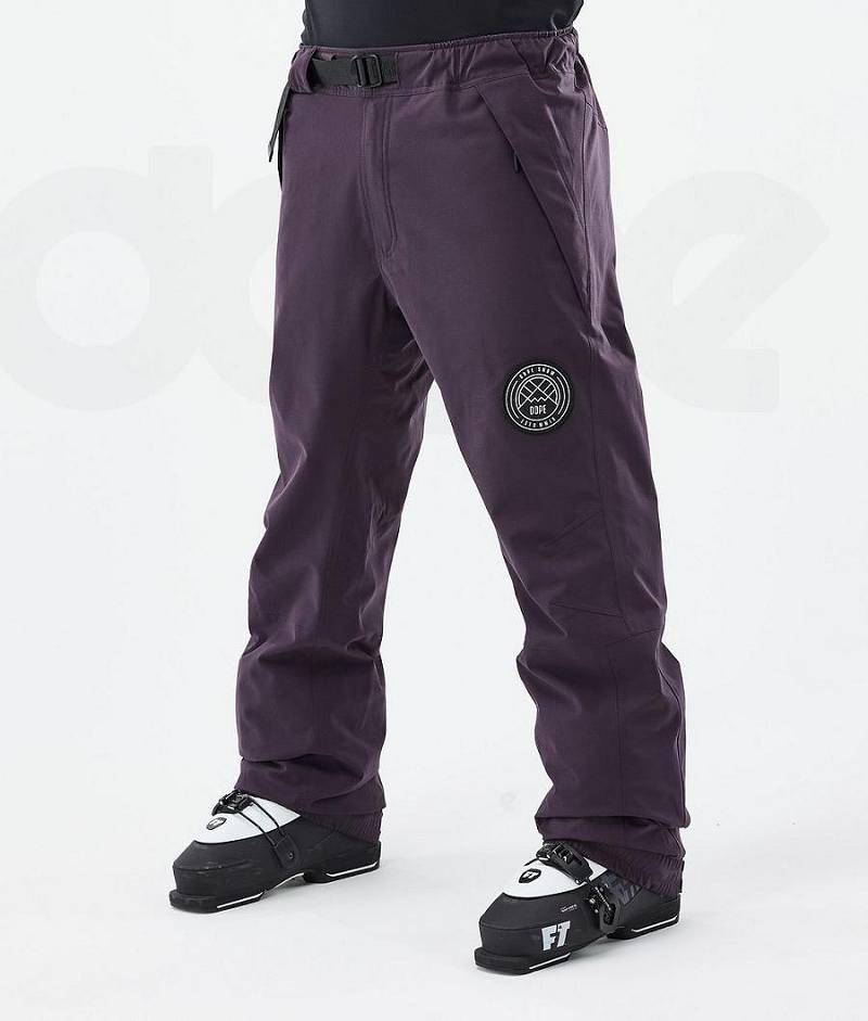 Purple Men\'s Dope Blizzard Ski Pants | India_D2159