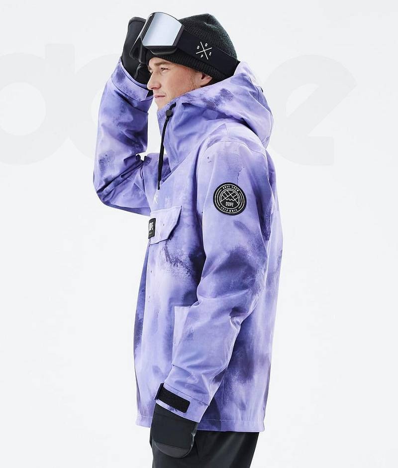 Purple Men's Dope Blizzard Snowboard Jackets | India_D2197