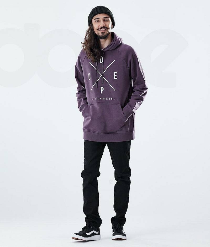 Purple Men's Dope Daily Hoodies | India_D1145