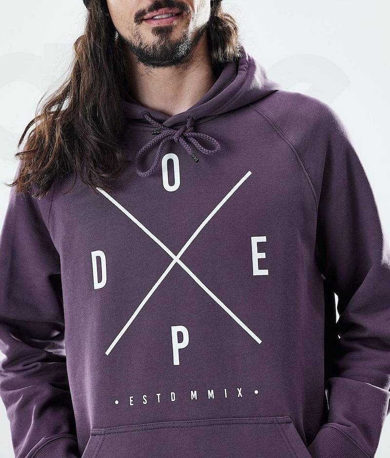 Purple Men's Dope Daily Hoodies | India_D1145