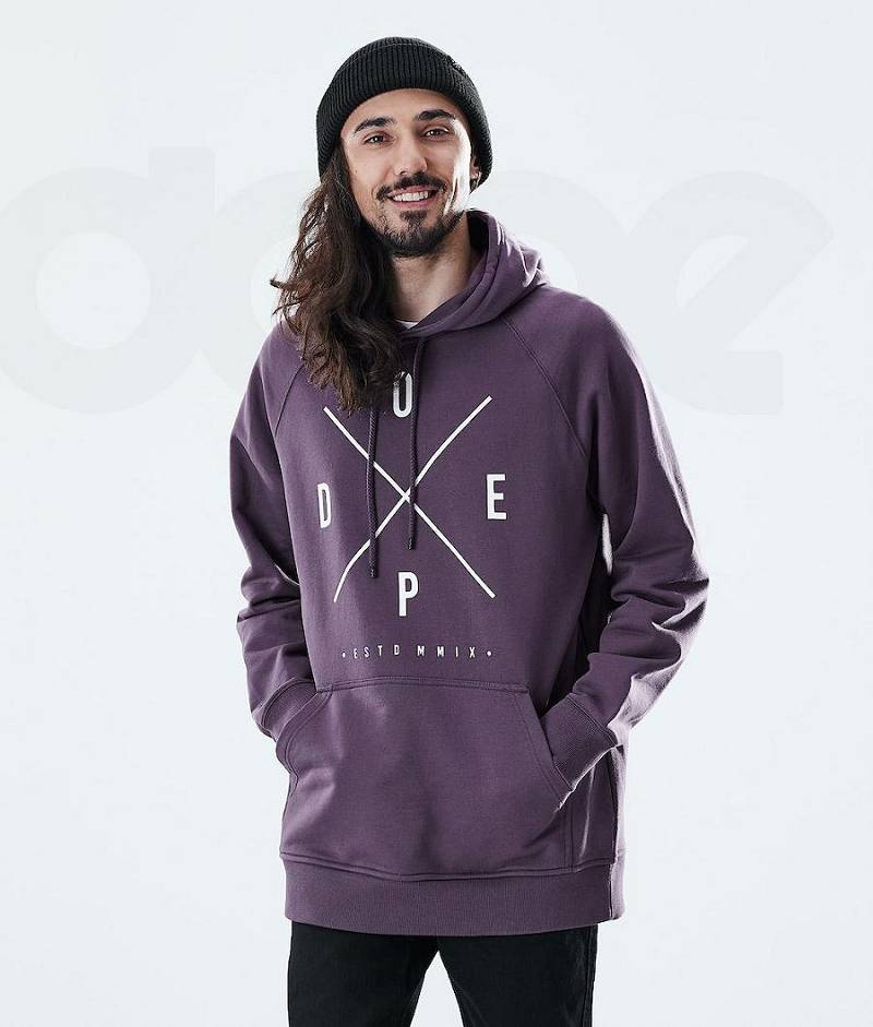 Purple Men\'s Dope Daily Hoodies | India_D1145