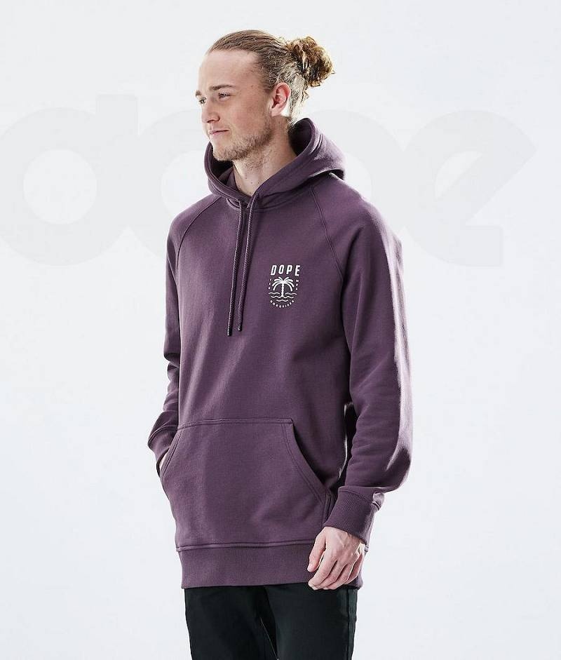 Purple Men's Dope Daily Hoodies | India_D1426