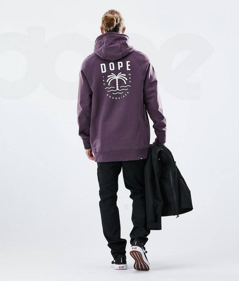 Purple Men's Dope Daily Hoodies | India_D1426