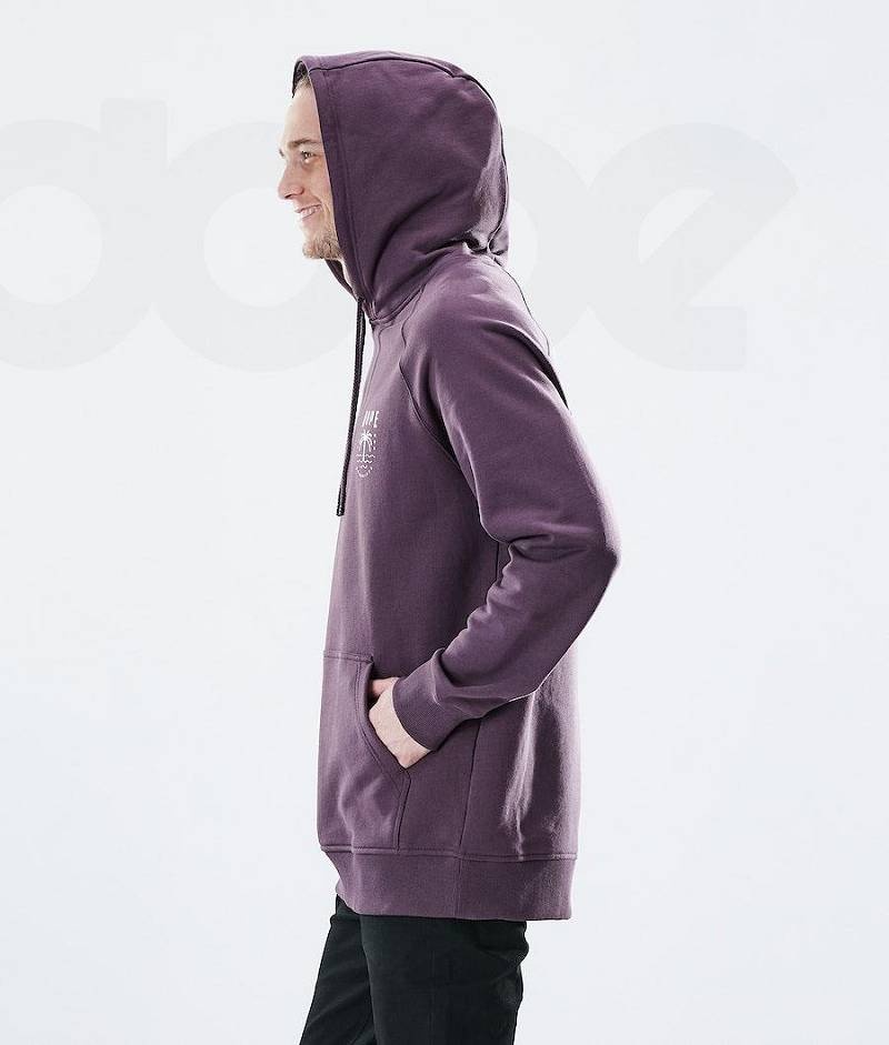 Purple Men's Dope Daily Hoodies | India_D1426