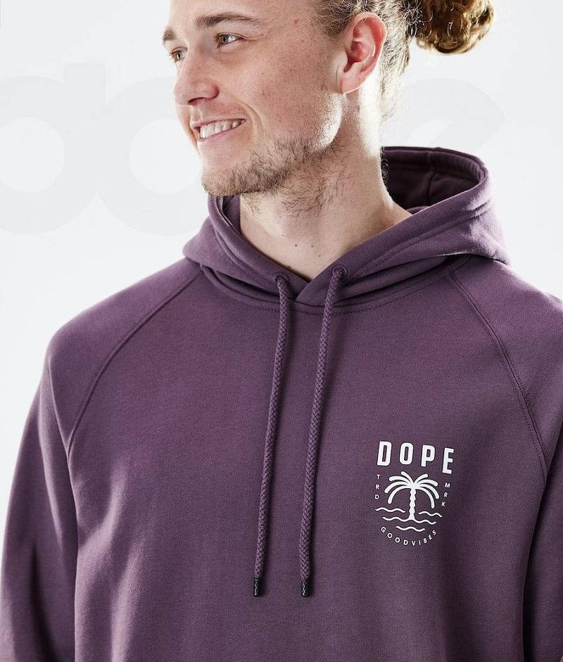 Purple Men's Dope Daily Hoodies | India_D1426