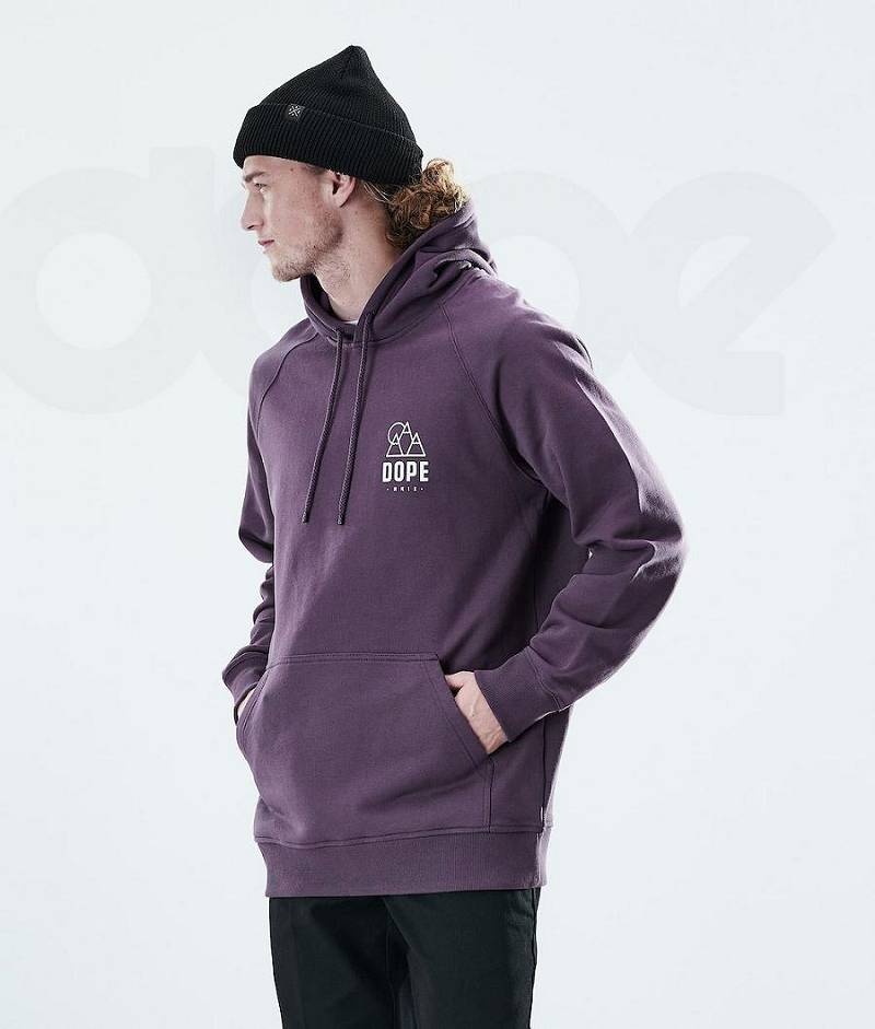 Purple Men's Dope Daily Hoodies | India_D1876