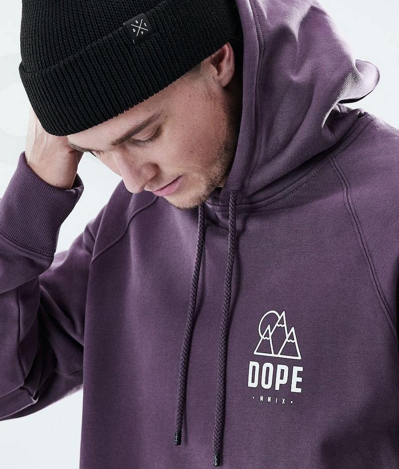 Purple Men's Dope Daily Hoodies | India_D1876