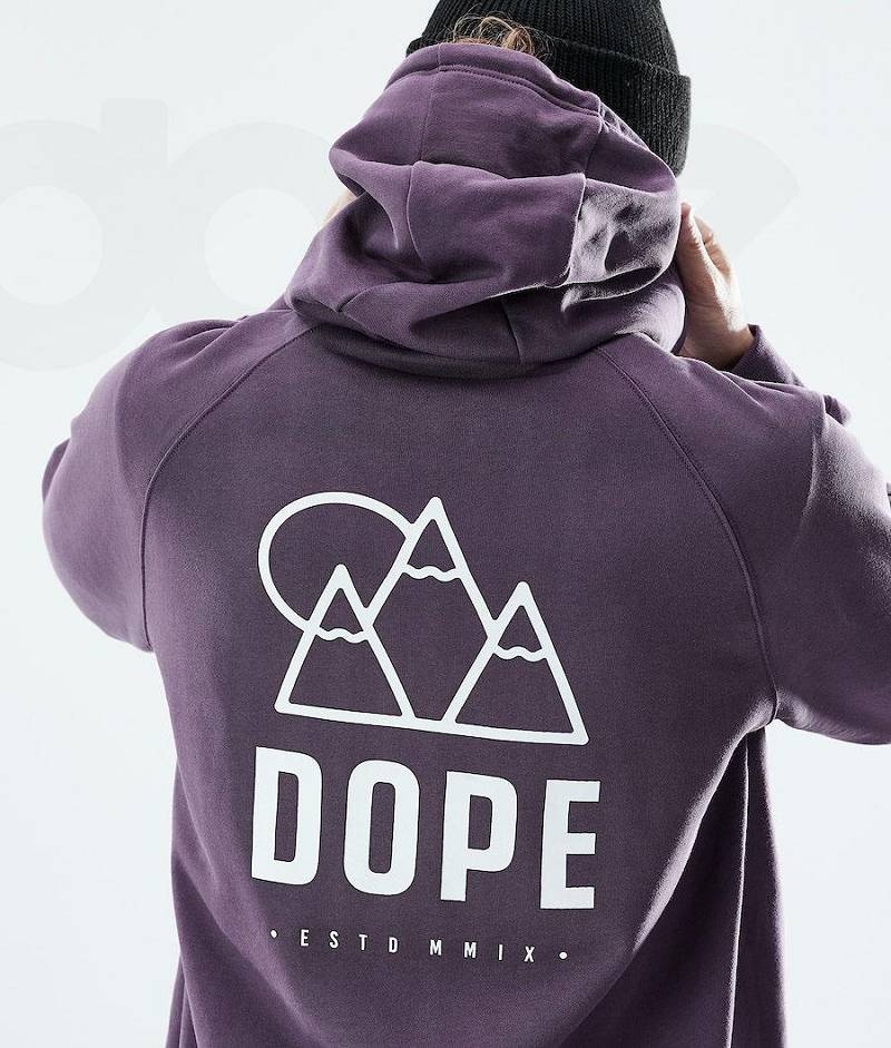 Purple Men's Dope Daily Hoodies | India_D1876