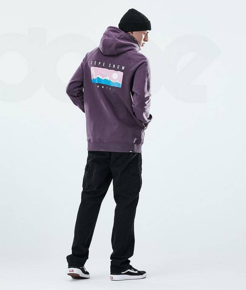 Purple Men's Dope Daily Hoodies | India_D2164