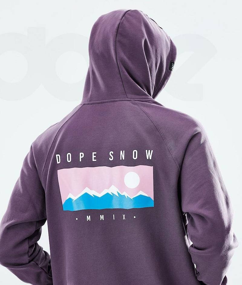 Purple Men's Dope Daily Hoodies | India_D2164