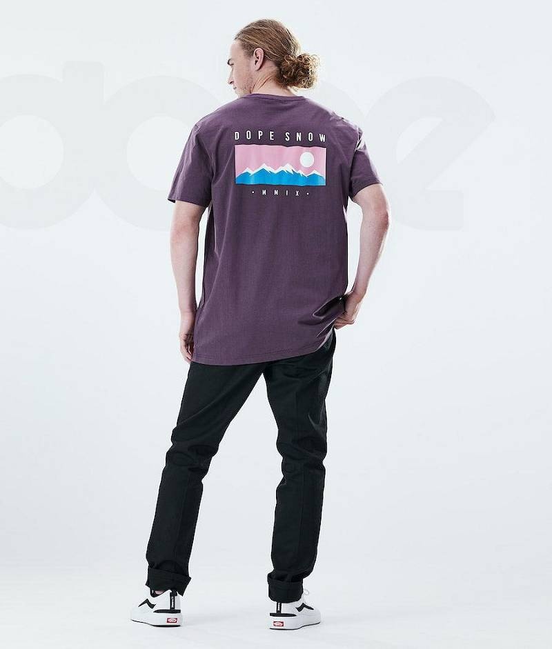 Purple Men's Dope Daily T-shirts | India_D1520