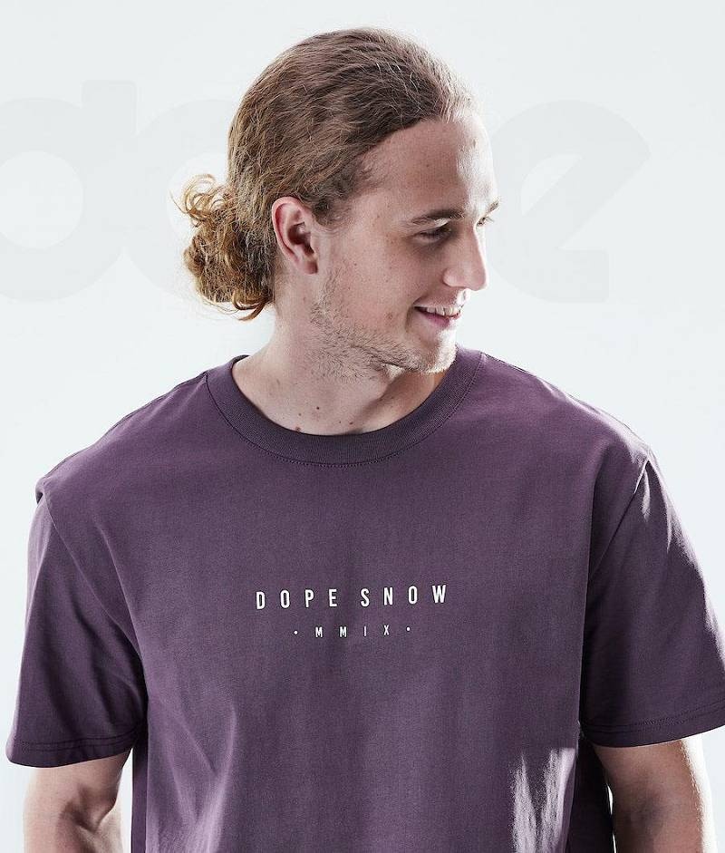 Purple Men's Dope Daily T-shirts | India_D1520