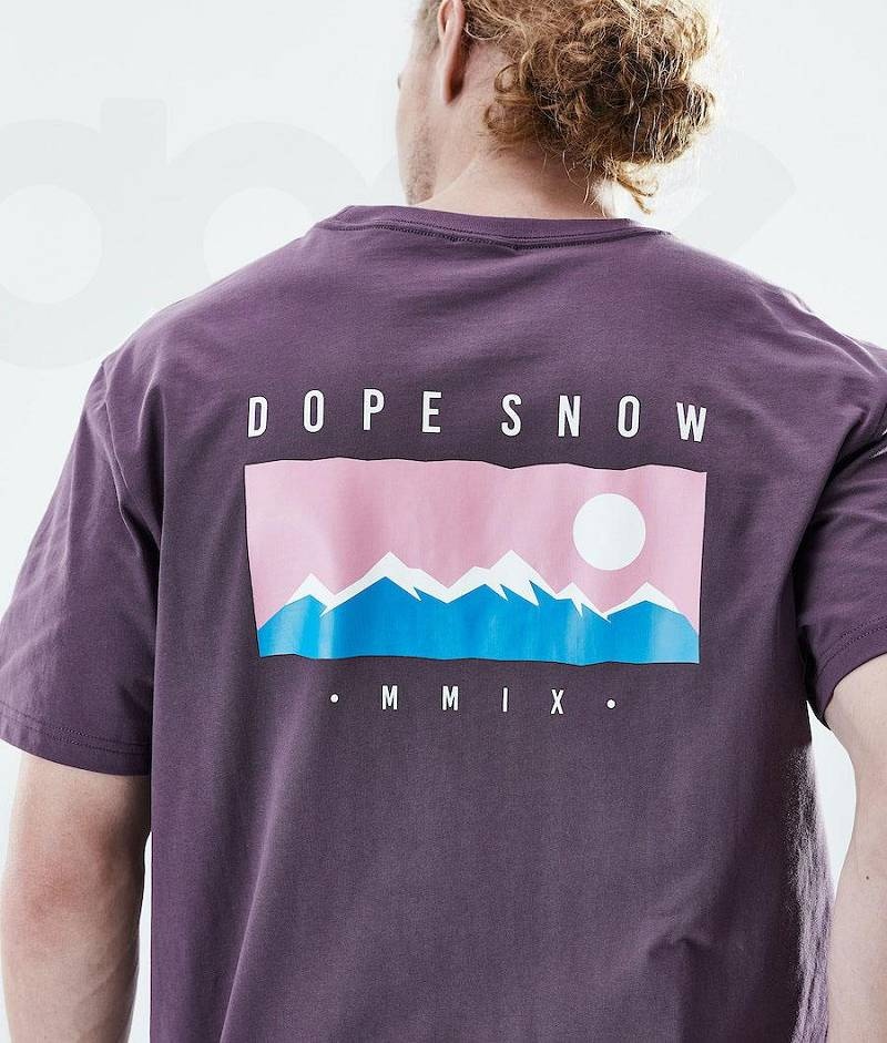 Purple Men's Dope Daily T-shirts | India_D1520