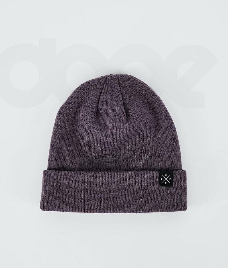 Purple Men\'s Dope Solitude Beanies | India_D1522