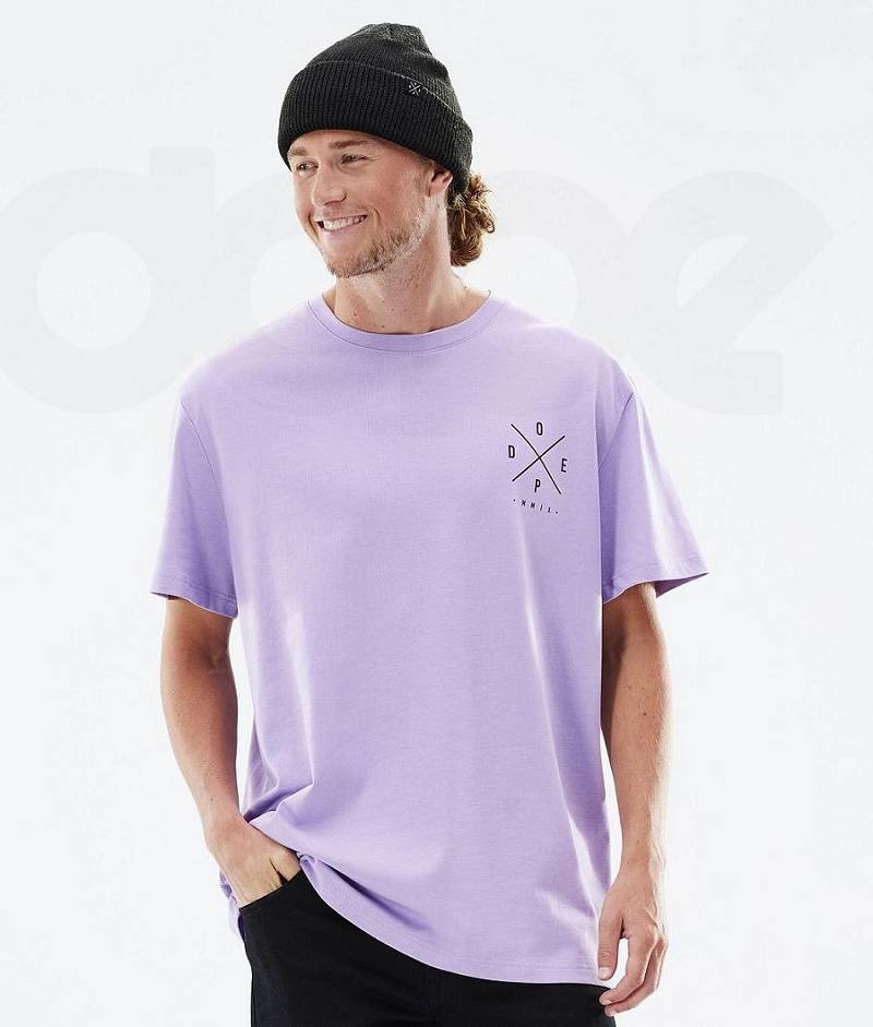 Purple Men's Dope Standard T-shirts | India_D1641