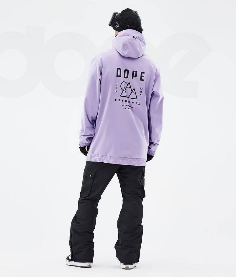 Purple Men's Dope Yeti Snowboard Jackets | India_D1491