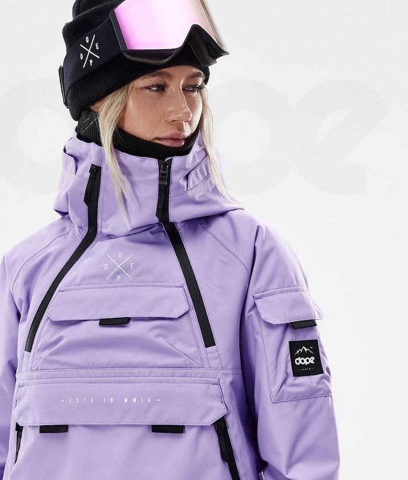 Purple Women's Dope Akin W 2021 Snowboard Jackets | India_D1406