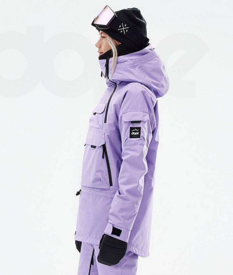 Purple Women's Dope Akin W 2021 Snowboard Jackets | India_D1406