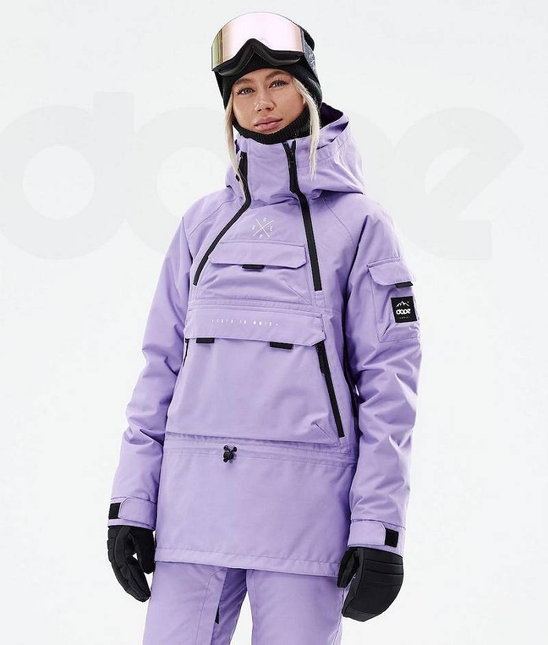 Purple Women\'s Dope Akin W 2021 Snowboard Jackets | India_D1406