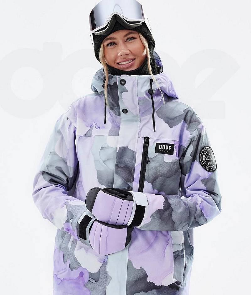 Purple Women's Dope Blizzard W Full Zip Ski Jackets | India_D1555