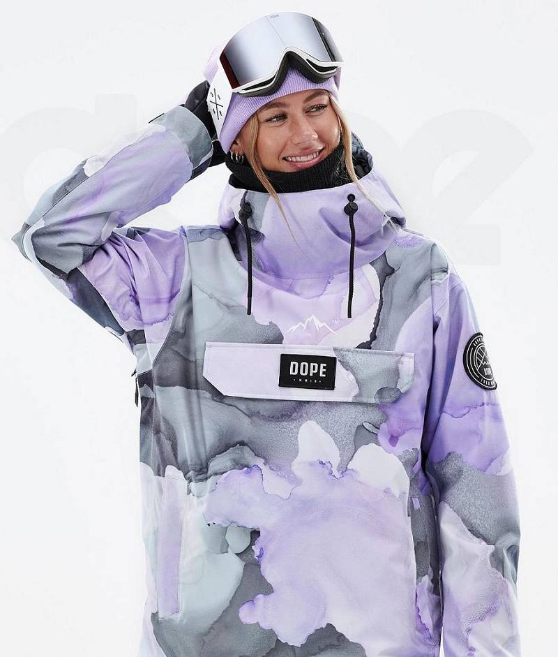 Purple Women's Dope Blizzard W Ski Jackets | India_D2287