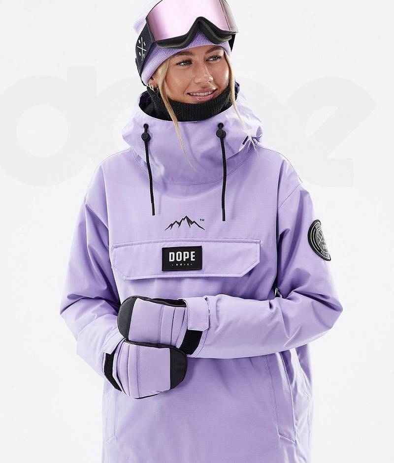 Purple Women's Dope Blizzard W Ski Jackets | India_D2331