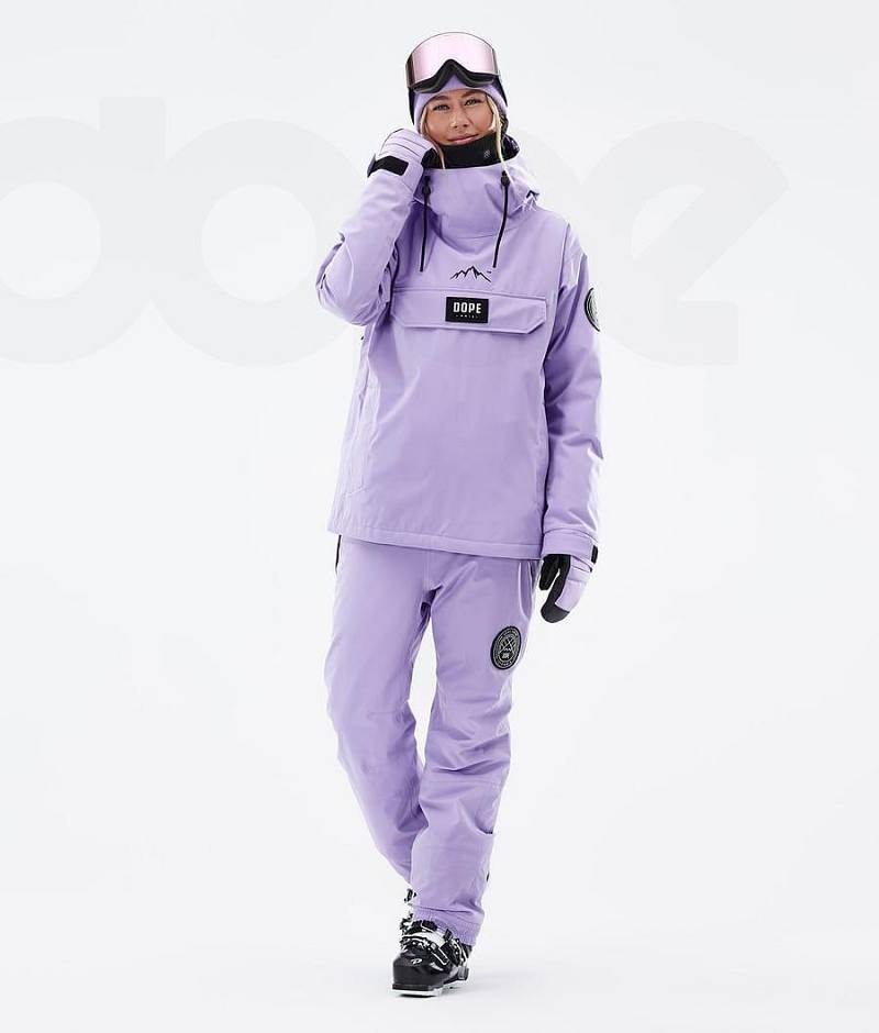 Purple Women's Dope Blizzard W Ski Jackets | India_D2331