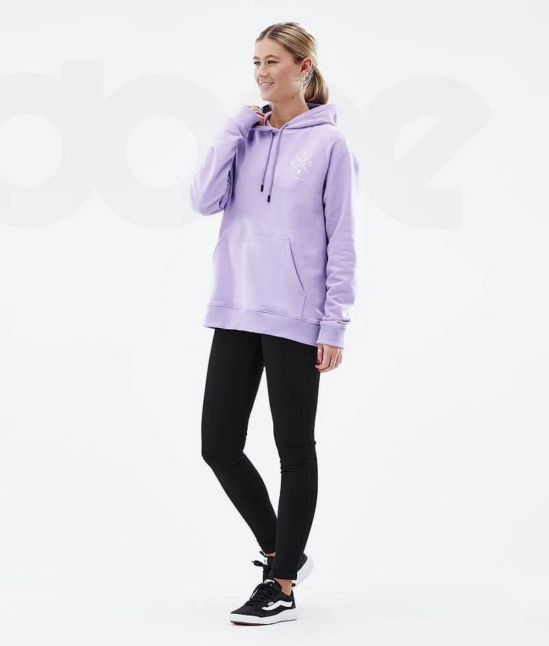 Purple Women's Dope Common W Hoodies | India_D1306