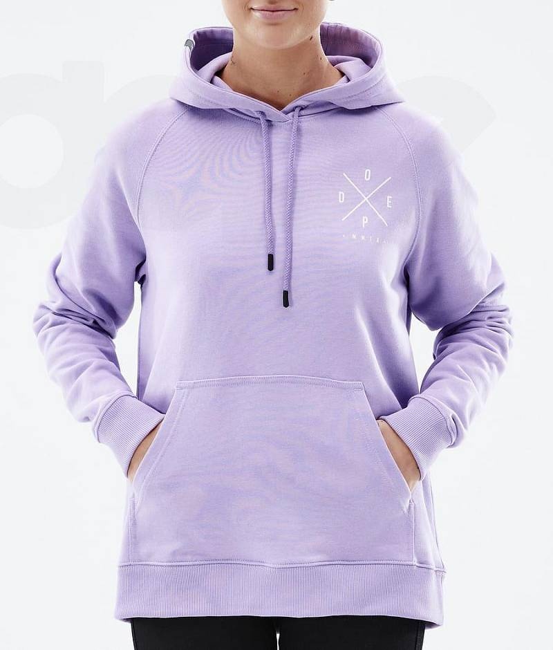 Purple Women's Dope Common W Hoodies | India_D1306