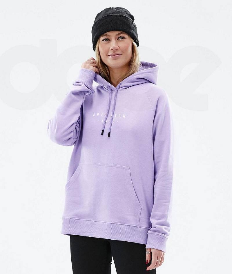 Purple Women's Dope Common W Hoodies | India_D2036