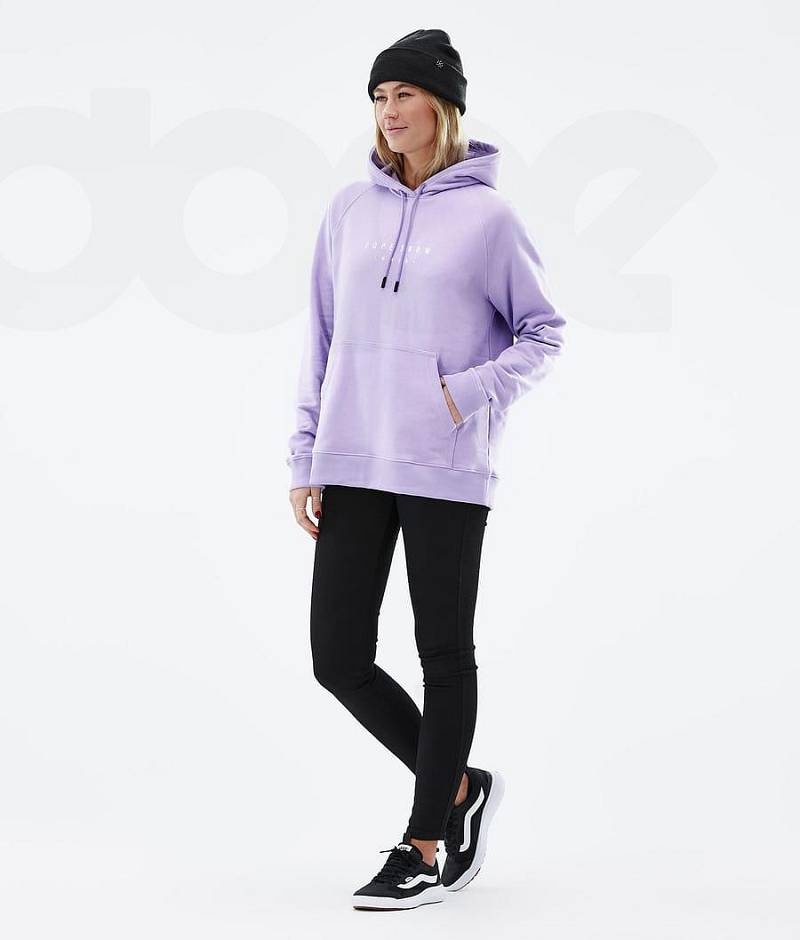 Purple Women's Dope Common W Hoodies | India_D2036