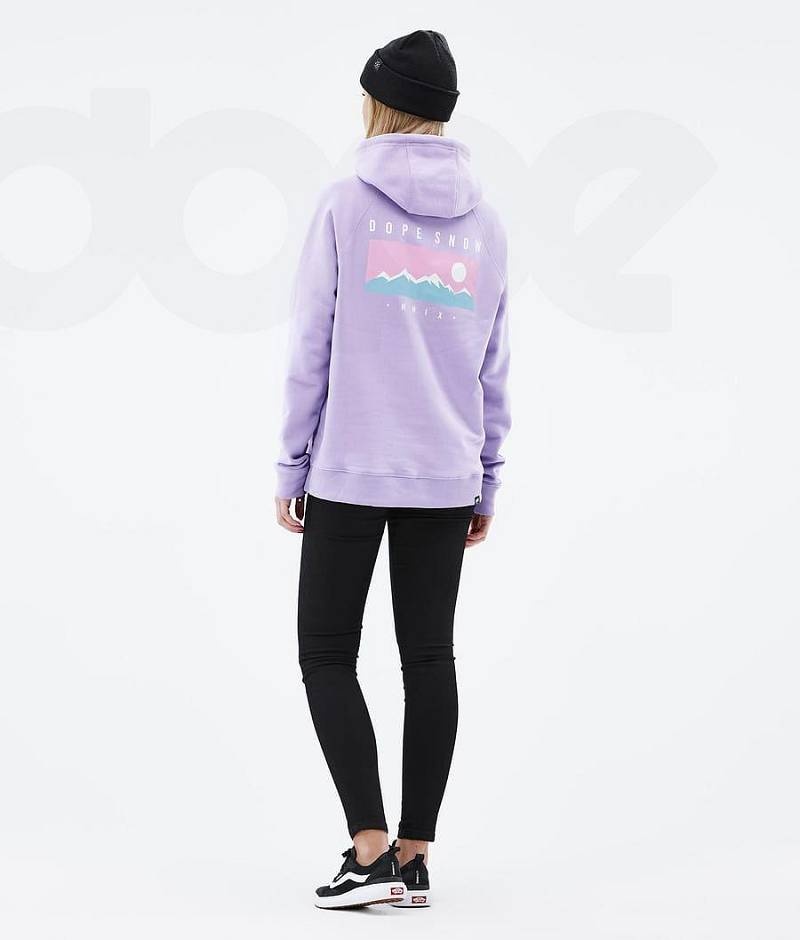 Purple Women's Dope Common W Hoodies | India_D2036