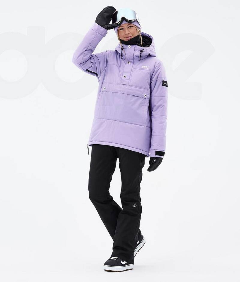 Purple Women's Dope Puffer W Snowboard Jackets | India_D1749