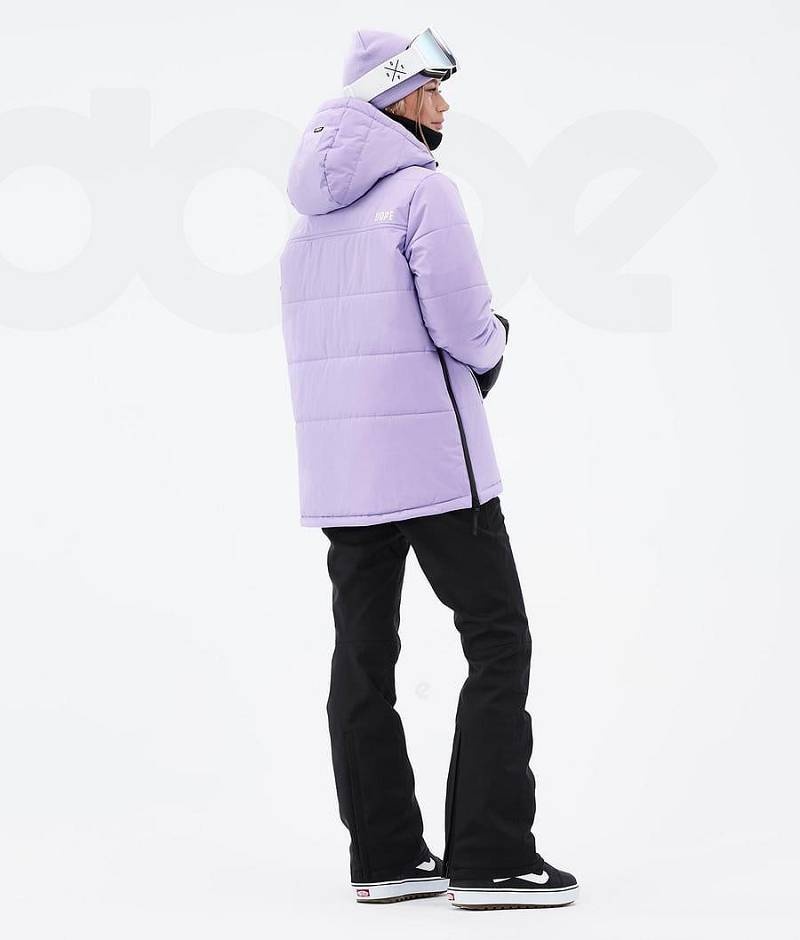 Purple Women's Dope Puffer W Snowboard Jackets | India_D1749